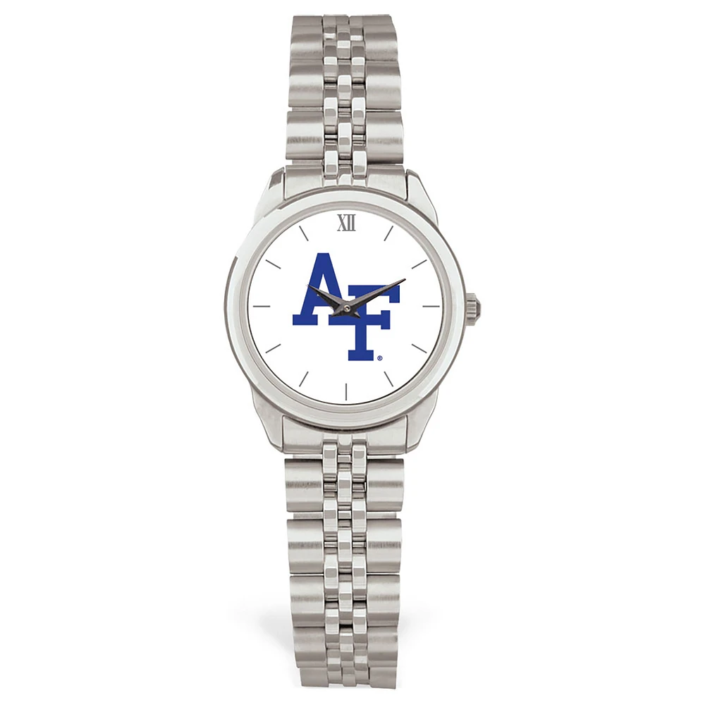 Women's Silver Air Force Falcons Rolled Link Watch