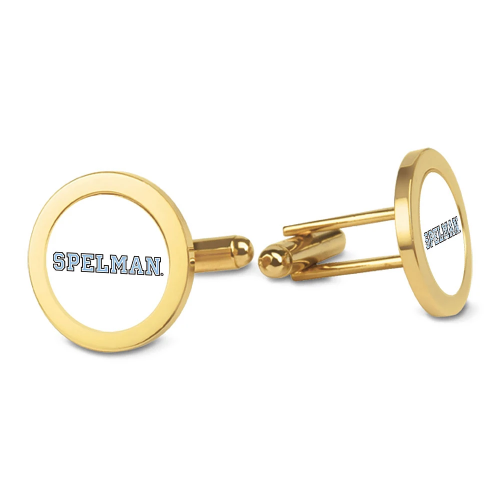 Gold Spelman College Jaguars Cufflinks