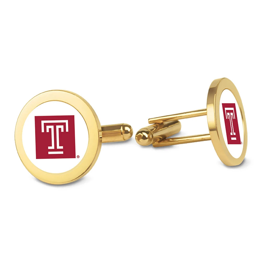 Gold Temple Owls Cufflinks