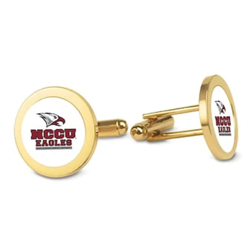Gold North Carolina Central Eagles Cufflinks