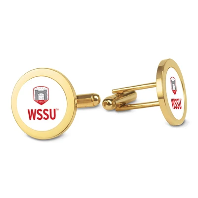 Gold Winston-Salem State Rams Cufflinks