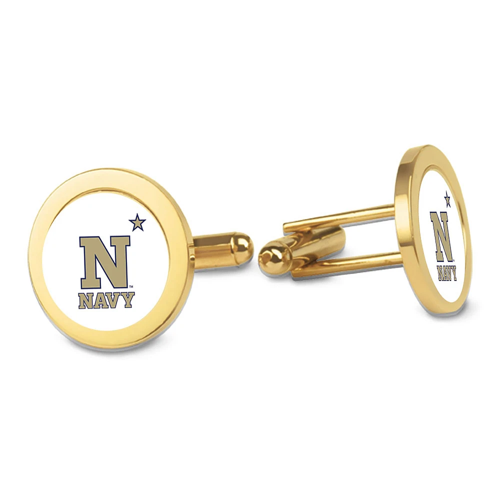 Gold Navy Midshipmen Cufflinks