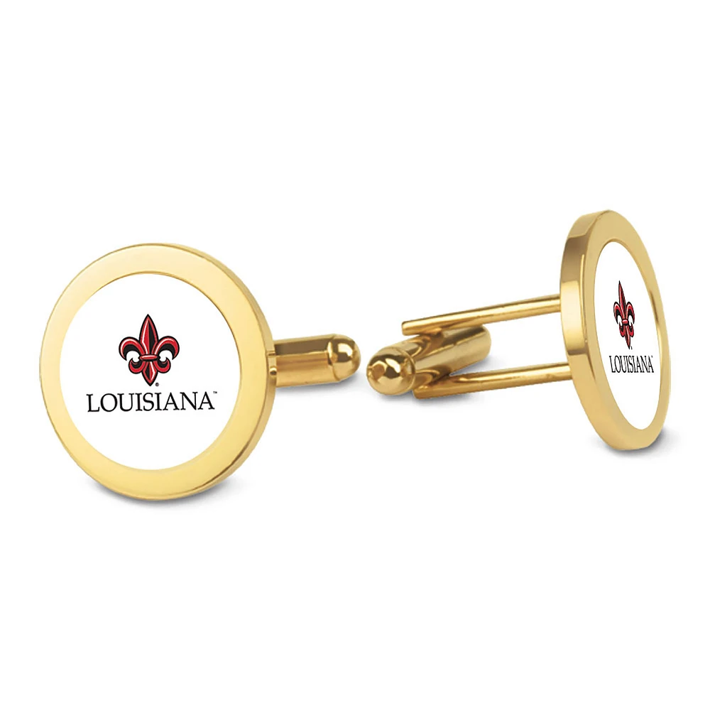 Gold Louisiana Ragin' Cajuns Cufflinks