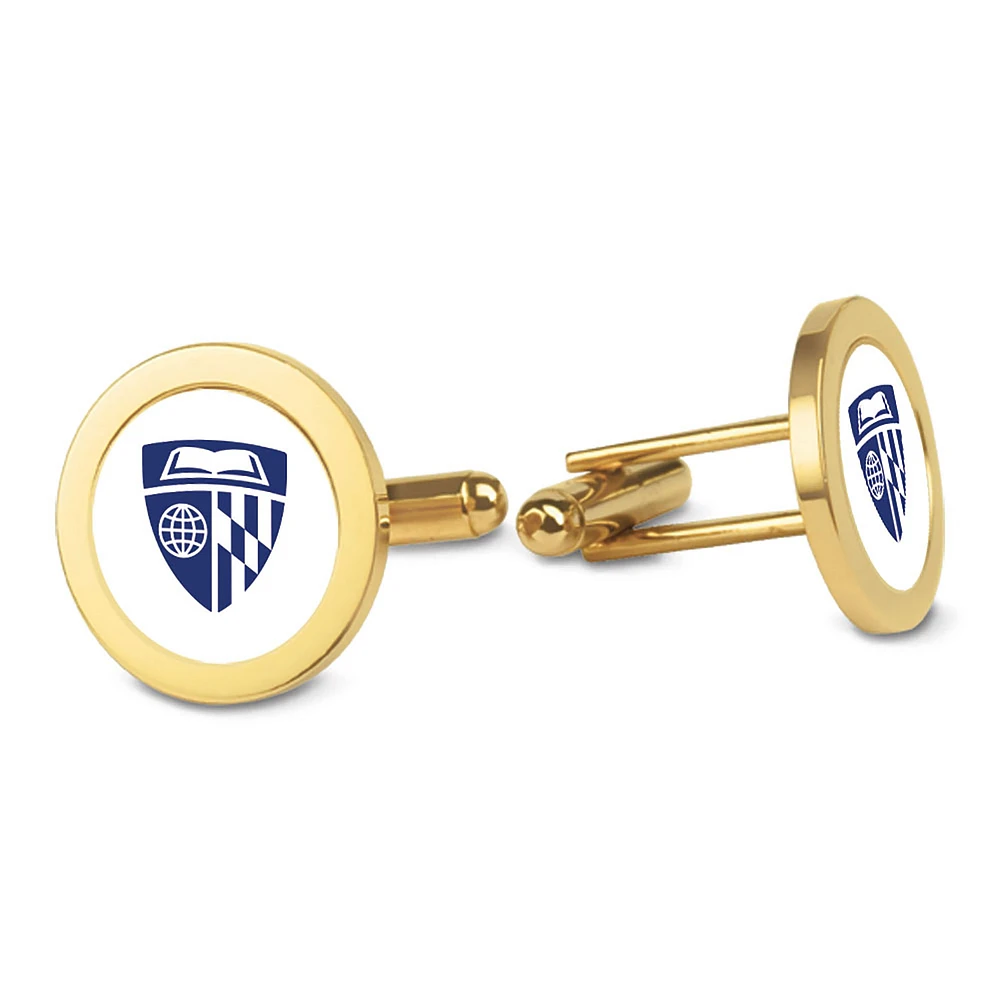 Gold Johns Hopkins Blue Jays Cufflinks