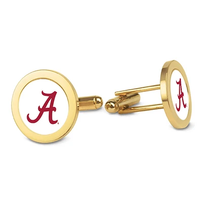 Gold Alabama Crimson Tide Cufflinks