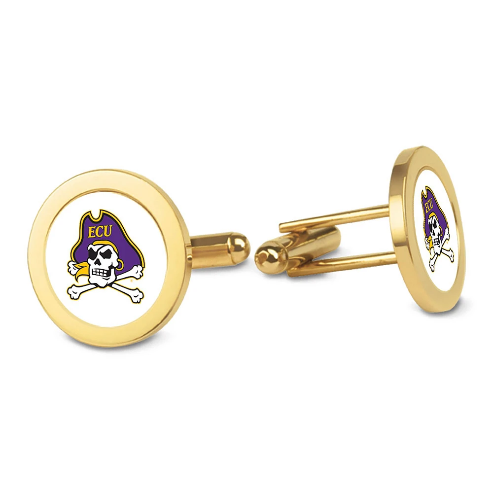 Gold ECU Pirates Cufflinks