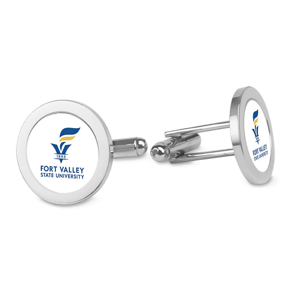 Silver Fort Valley State Wildcats Cufflinks