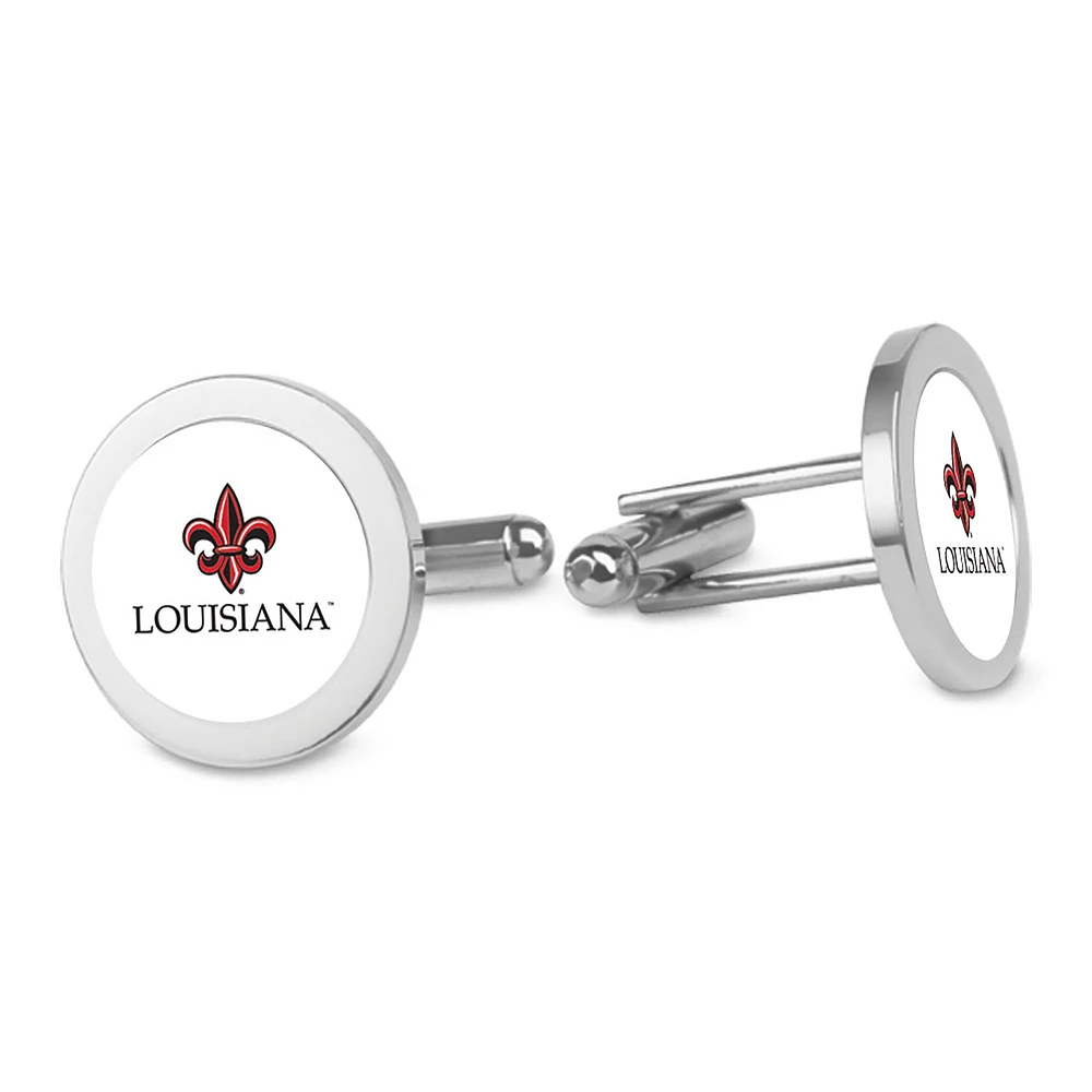 Silver Louisiana Ragin' Cajuns Cufflinks