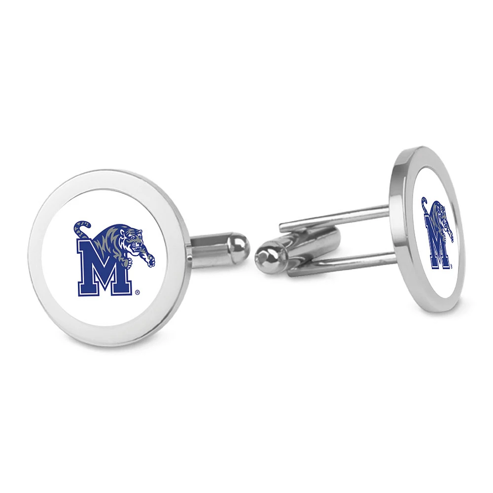 Silver Memphis Tigers Cufflinks