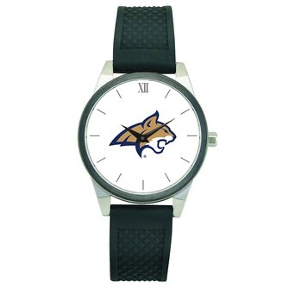 Women's Black Montana State Bobcats Silicone Strap Wristwatch