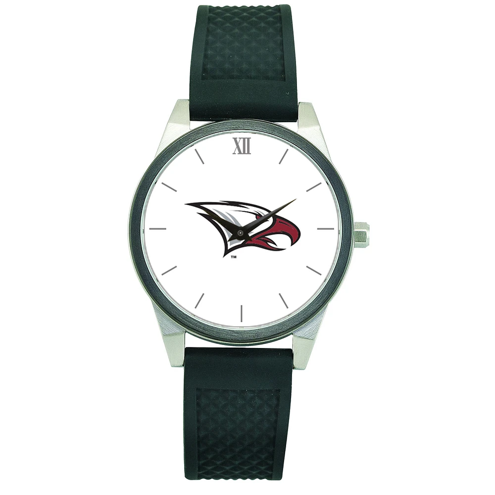 Women's Black North Carolina Central Eagles Silicone Strap Wristwatch