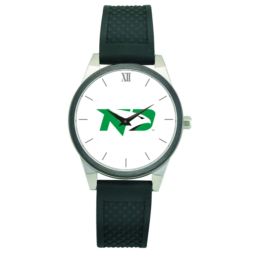 Women's Black North Dakota Silicone Strap Wristwatch