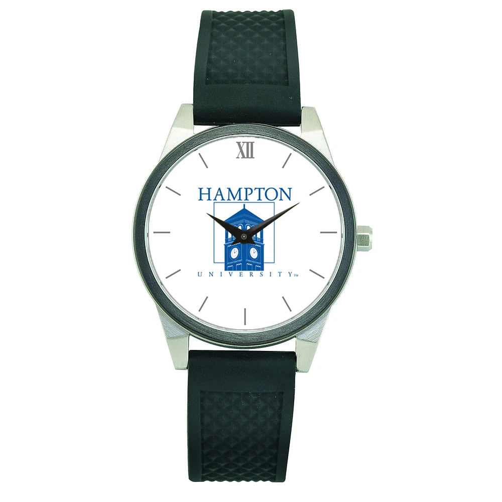 Women's Black Hampton Pirates Silicone Strap Wristwatch