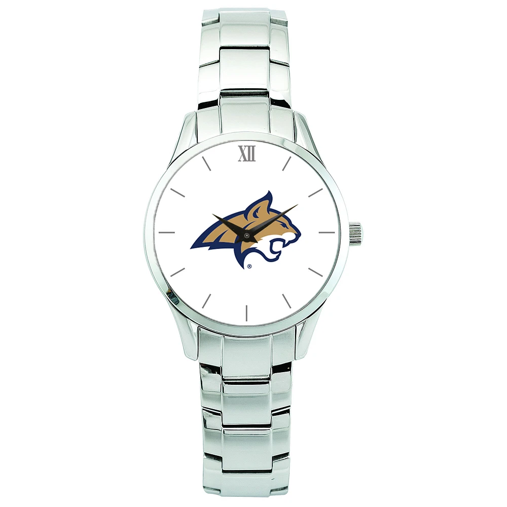 Men's Silver Montana State Bobcats Stainless Steel Wristwatch