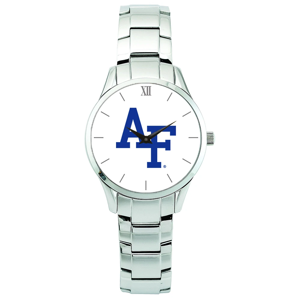 Men's Silver Air Force Falcons Stainless Steel Wristwatch