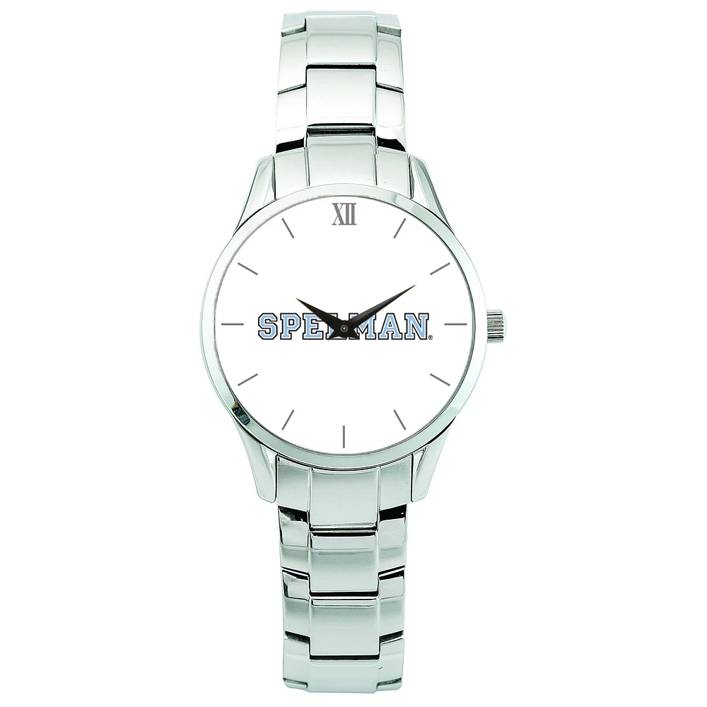 Men's Silver Spelman College Jaguars Stainless Steel Wristwatch
