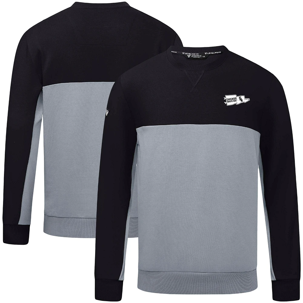 Men's Levelwear Black Chicago White Sox Legacy Rafters Pullover Sweatshirt