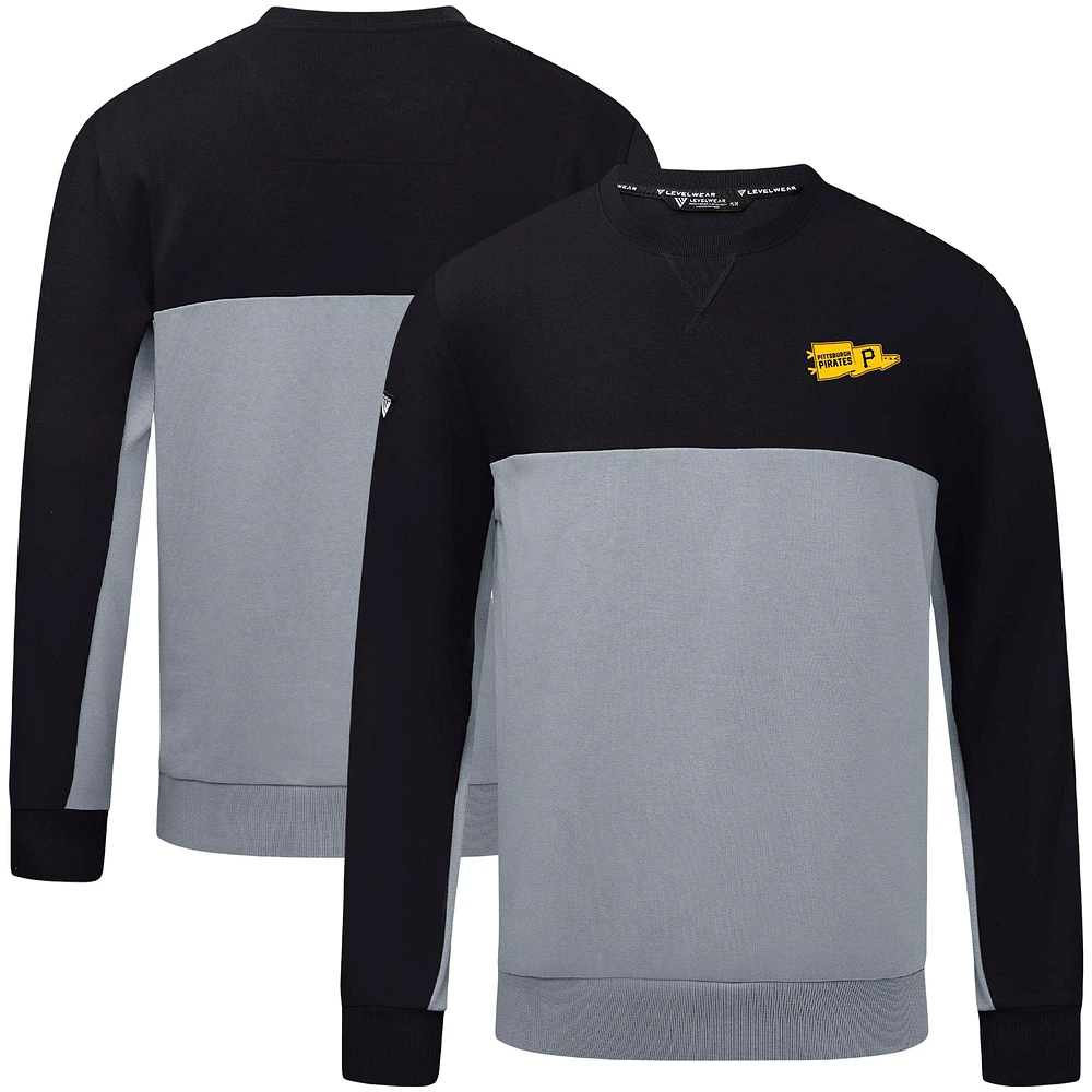 Men's Levelwear Black Pittsburgh Pirates Legacy Rafters Pullover Sweatshirt