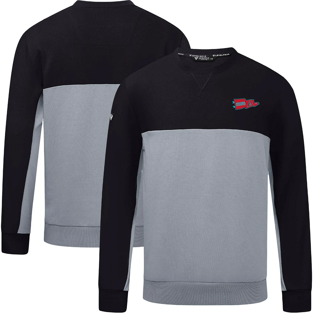 Men's Levelwear Black Arizona Diamondbacks Legacy Rafters Pullover Sweatshirt