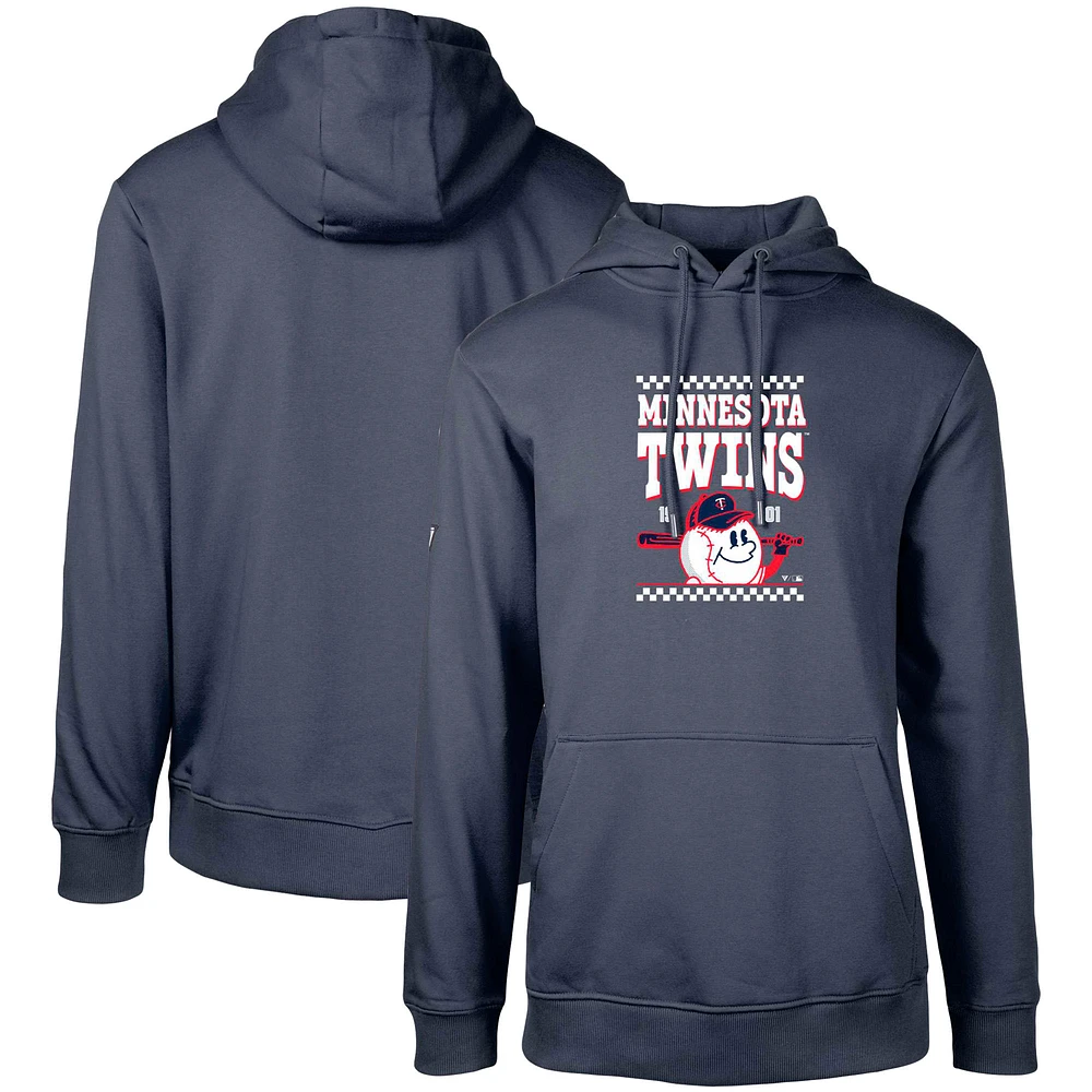 Men's Levelwear Navy Minnesota Twins Podium Inaugural Pullover Hoodie