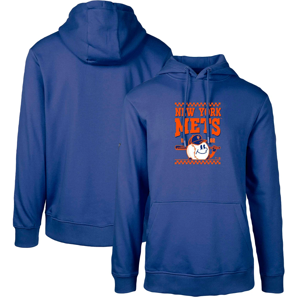 Men's Levelwear Royal New York Mets Podium Inaugural Pullover Hoodie