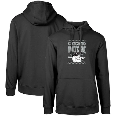 Men's Levelwear Black Chicago White Sox Podium Inaugural Pullover Hoodie