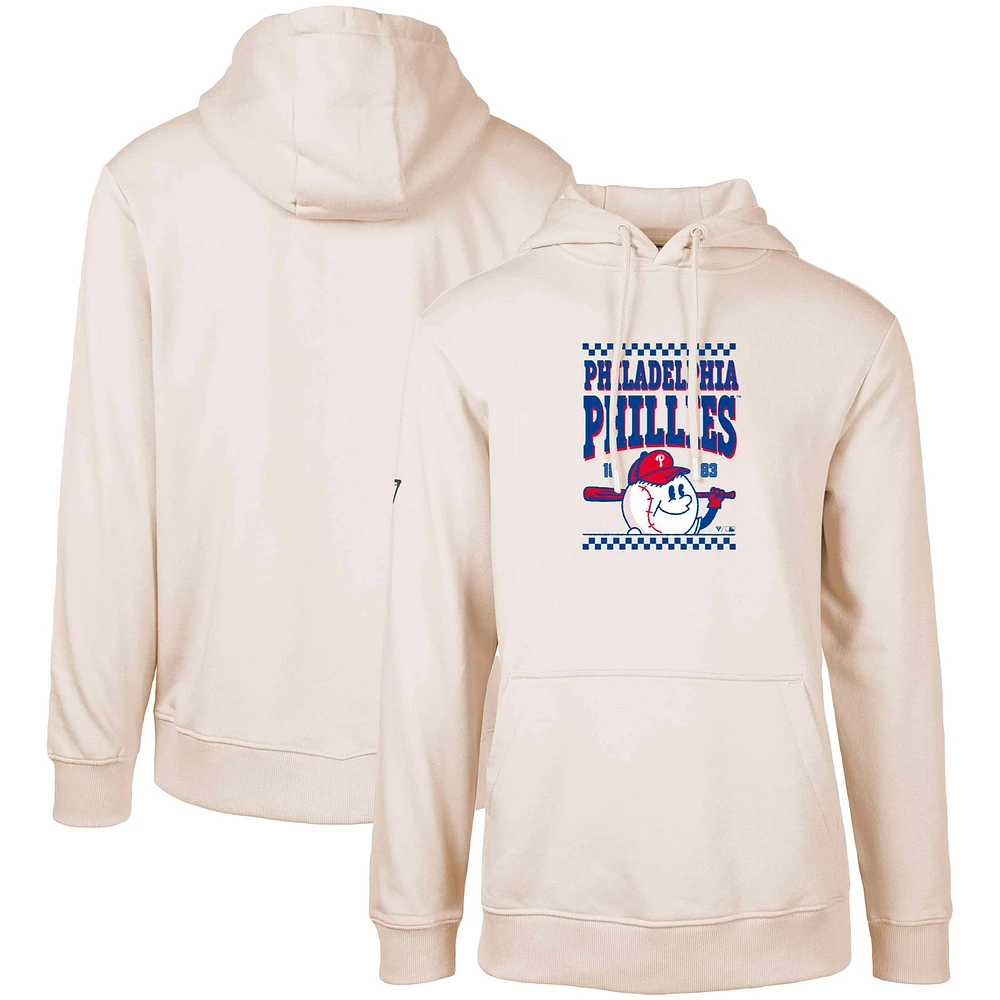 Men's Levelwear Cream Philadelphia Phillies Podium Inaugural Pullover Hoodie