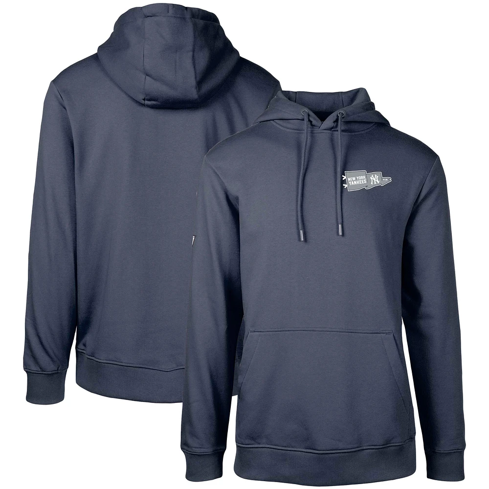 Men's Levelwear Navy New York Yankees Podium Rafters Pullover Hoodie