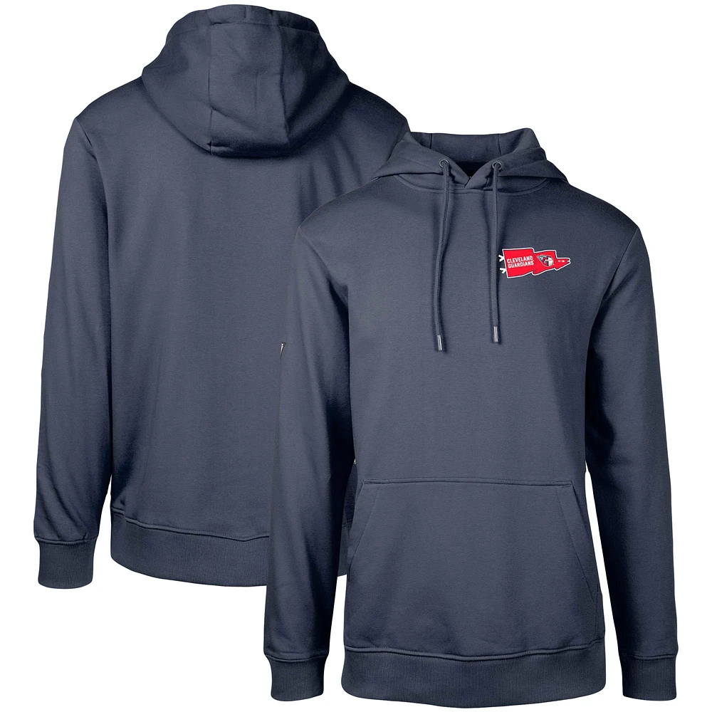Men's Levelwear Navy Cleveland Guardians Podium Rafters Pullover Hoodie