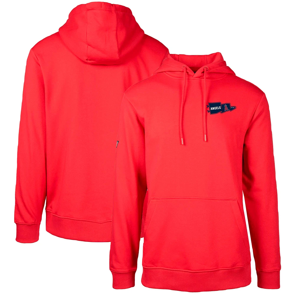 Men's Levelwear Red Los Angeles Angels Podium Rafters Pullover Hoodie