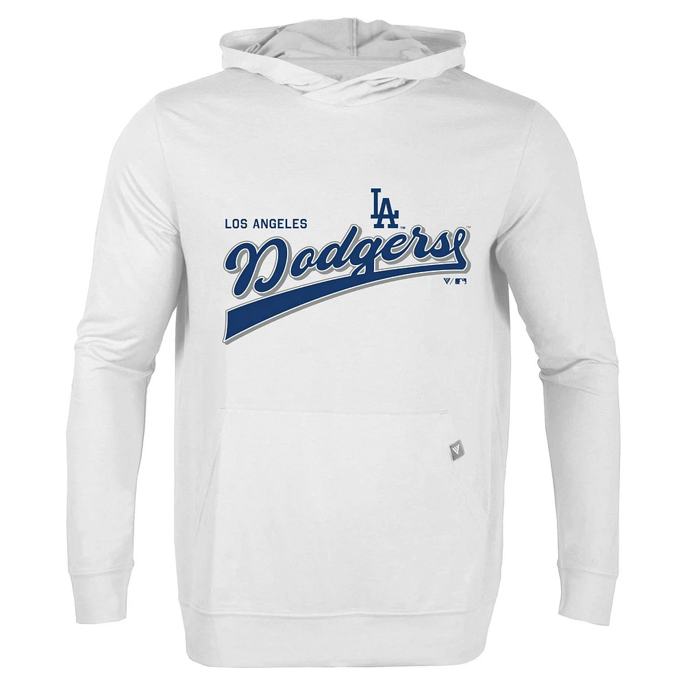 Men's Levelwear White Los Angeles Dodgers Relay 2.0 Retro Pullover Hoodie