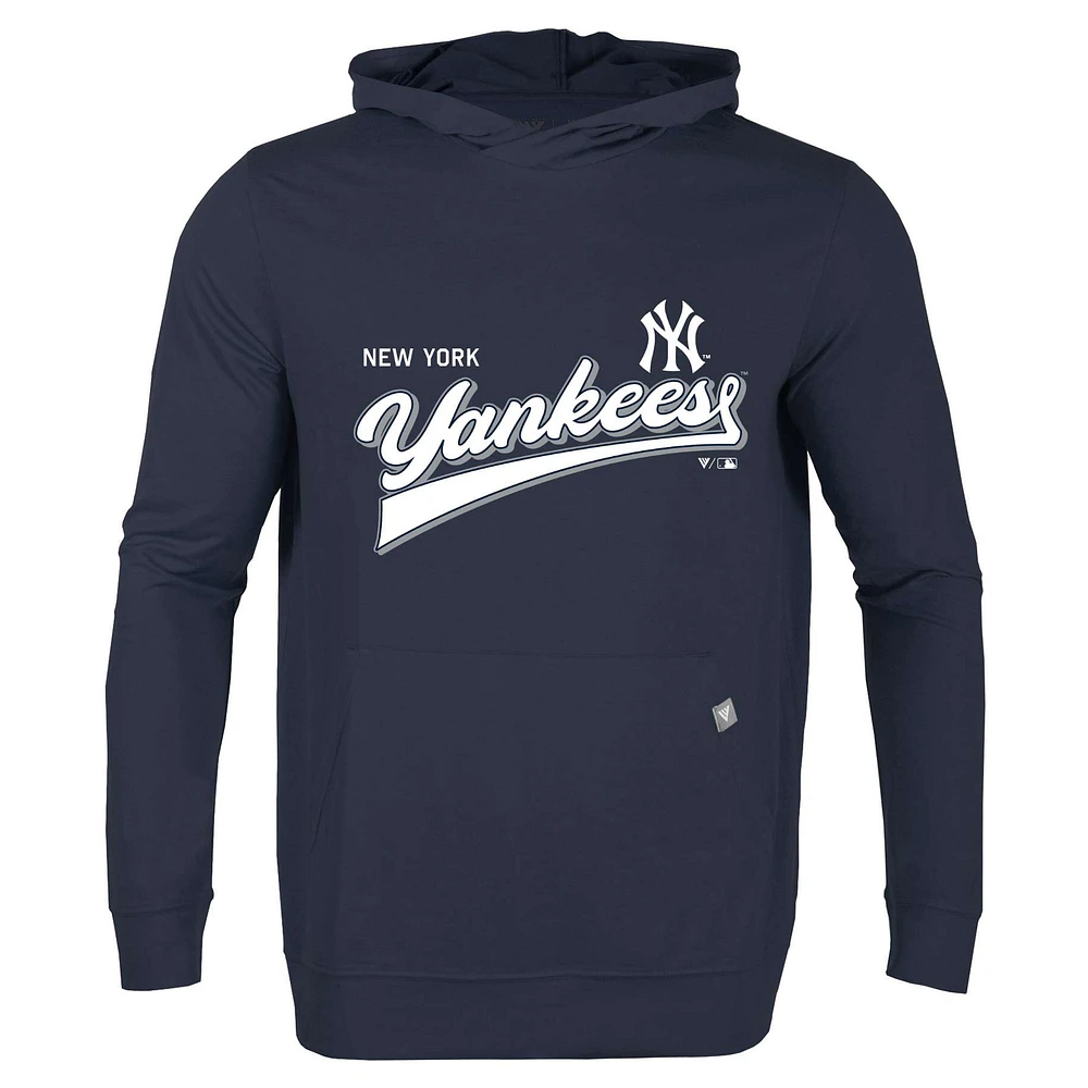 Men's Levelwear Navy New York Yankees Relay 2.0 Retro Pullover Hoodie