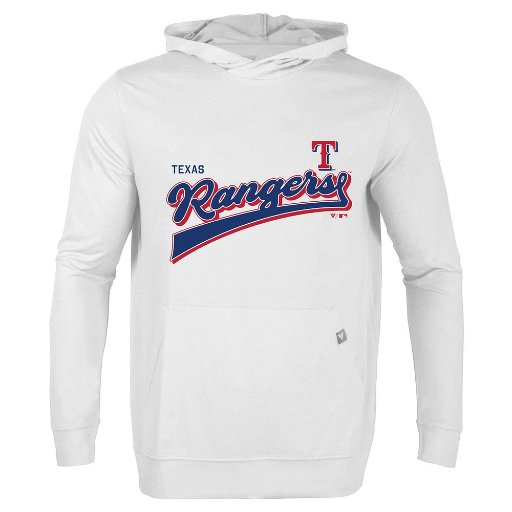 Men's Levelwear White Texas Rangers Relay 2.0 Retro Pullover Hoodie