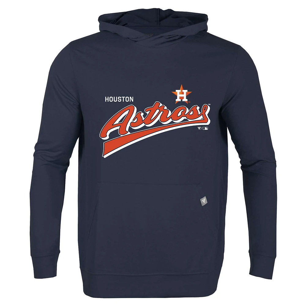 Men's Levelwear Navy Houston Astros Relay 2.0 Retro Pullover Hoodie