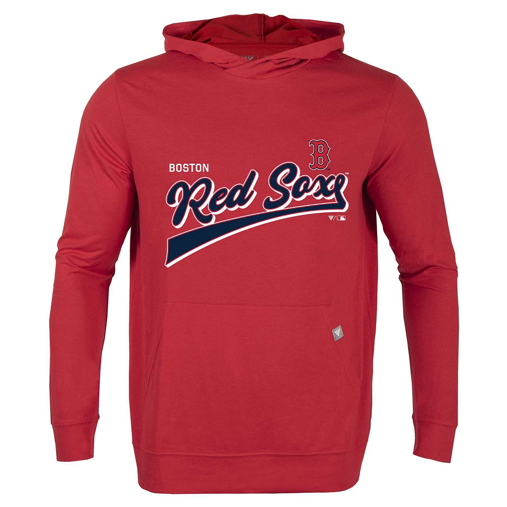 Men's Levelwear Red Boston Sox Relay 2.0 Retro Pullover Hoodie