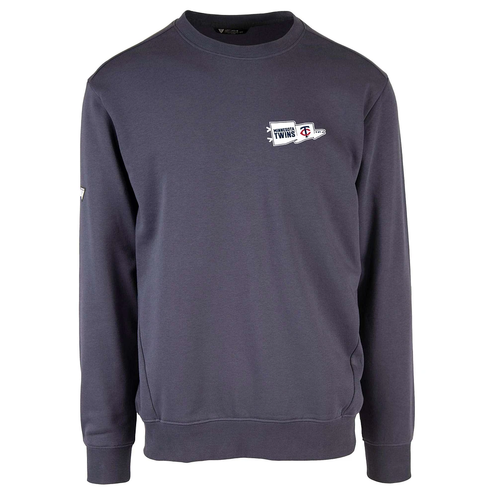 Men's Levelwear Navy Minnesota Twins Zane Rafters Pullover Sweatshirt