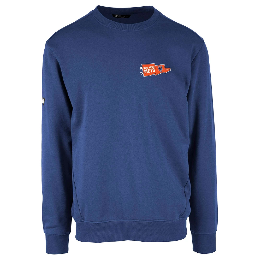 Men's Levelwear Royal New York Mets Zane Rafters Pullover Sweatshirt