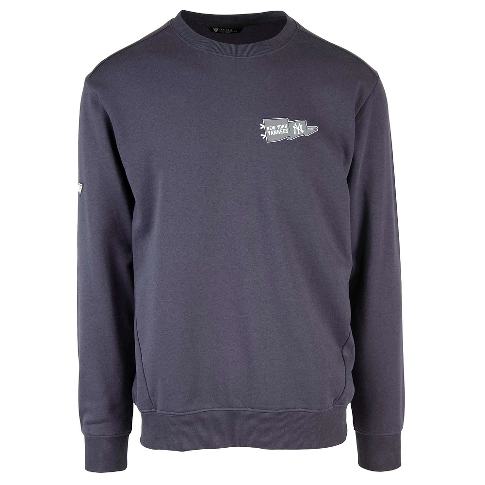 Men's Levelwear Navy New York Yankees Zane Rafters Pullover Sweatshirt