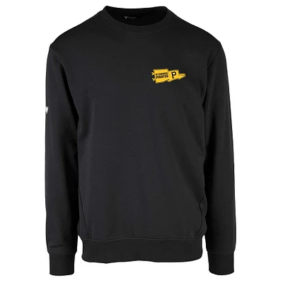 Men's Levelwear Black Pittsburgh Pirates Zane Rafters Pullover Sweatshirt