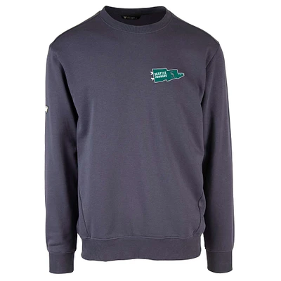Men's Levelwear Navy Seattle Mariners Zane Rafters Pullover Sweatshirt