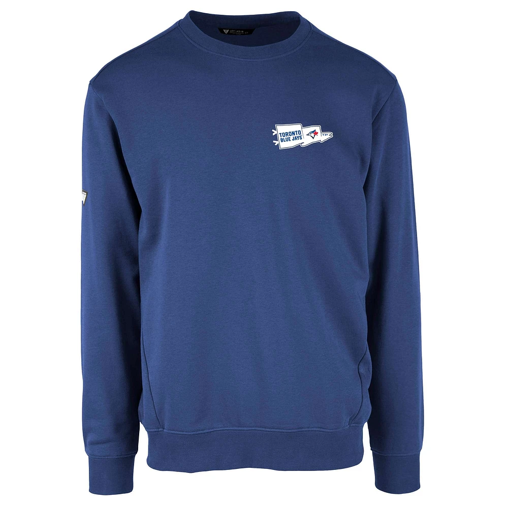 Men's Levelwear Royal Toronto Blue Jays Zane Rafters Pullover Sweatshirt