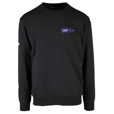 Men's Levelwear Black Colorado Rockies Zane Rafters Pullover Sweatshirt