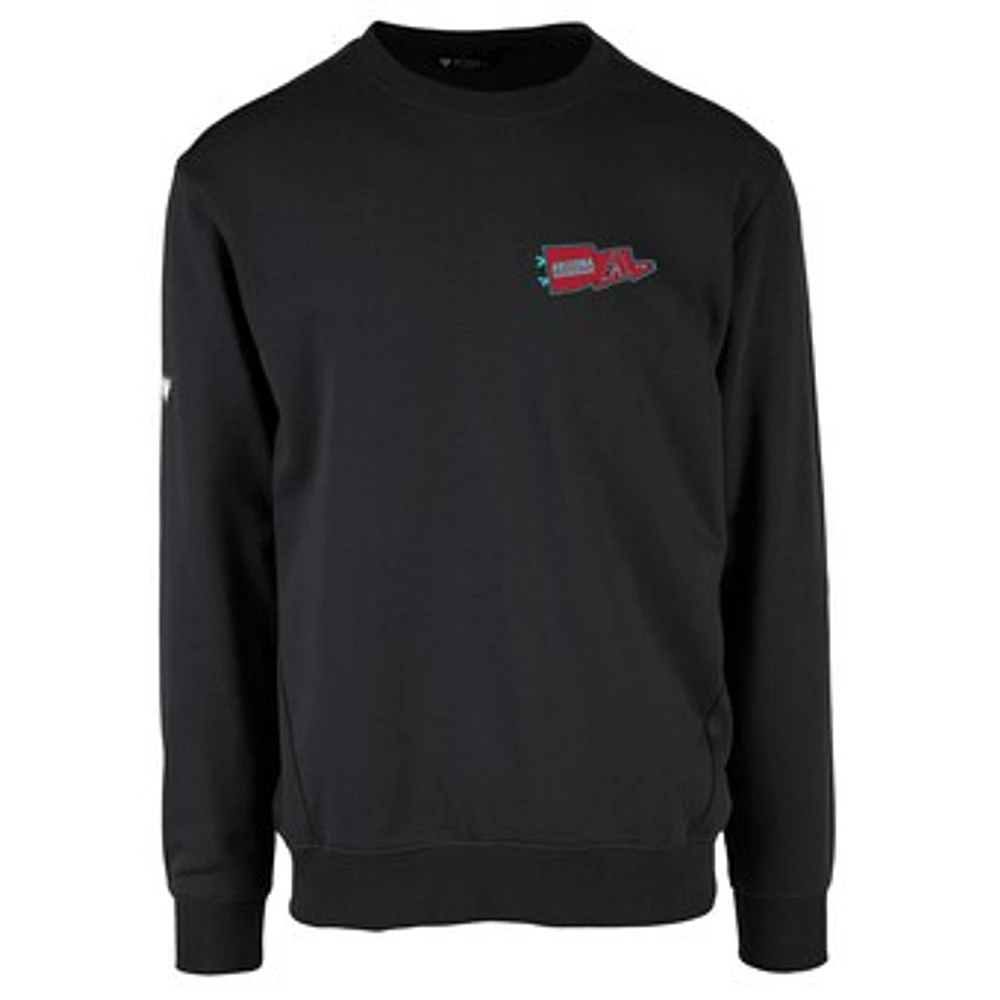 Men's Levelwear Black Arizona Diamondbacks Zane Rafters Pullover Sweatshirt