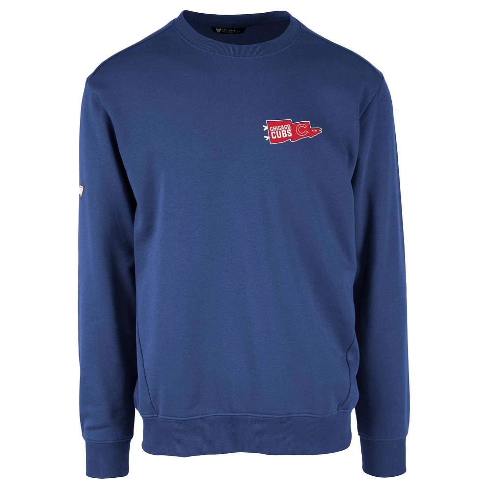 Men's Levelwear Royal Chicago Cubs Zane Rafters Pullover Sweatshirt