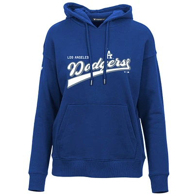 Women's Levelwear Royal Los Angeles Dodgers Adorn Retro Rafter Pullover Hoodie