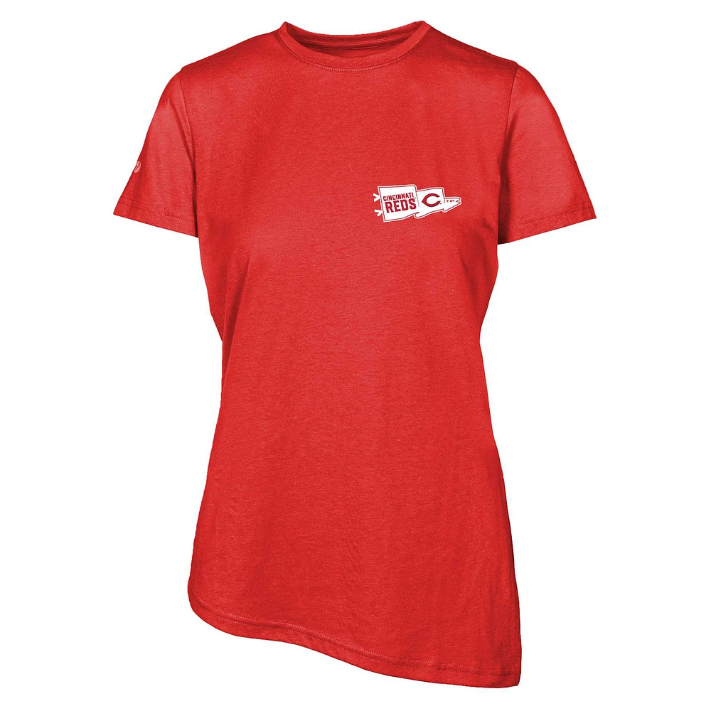 Women's Levelwear Red Cincinnati Reds Birch Rafters T-Shirt