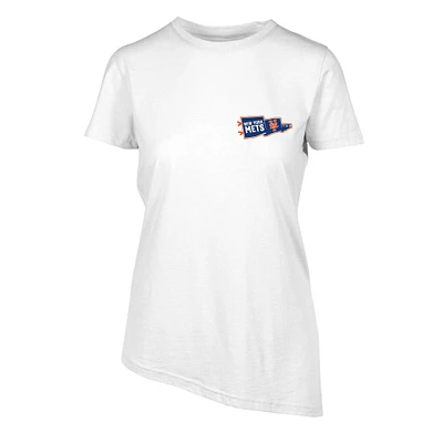 Women's Levelwear White New York Mets Birch Rafters T-Shirt