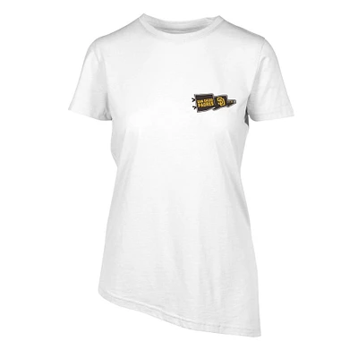 Women's Levelwear White San Diego Padres Birch Rafters T-Shirt