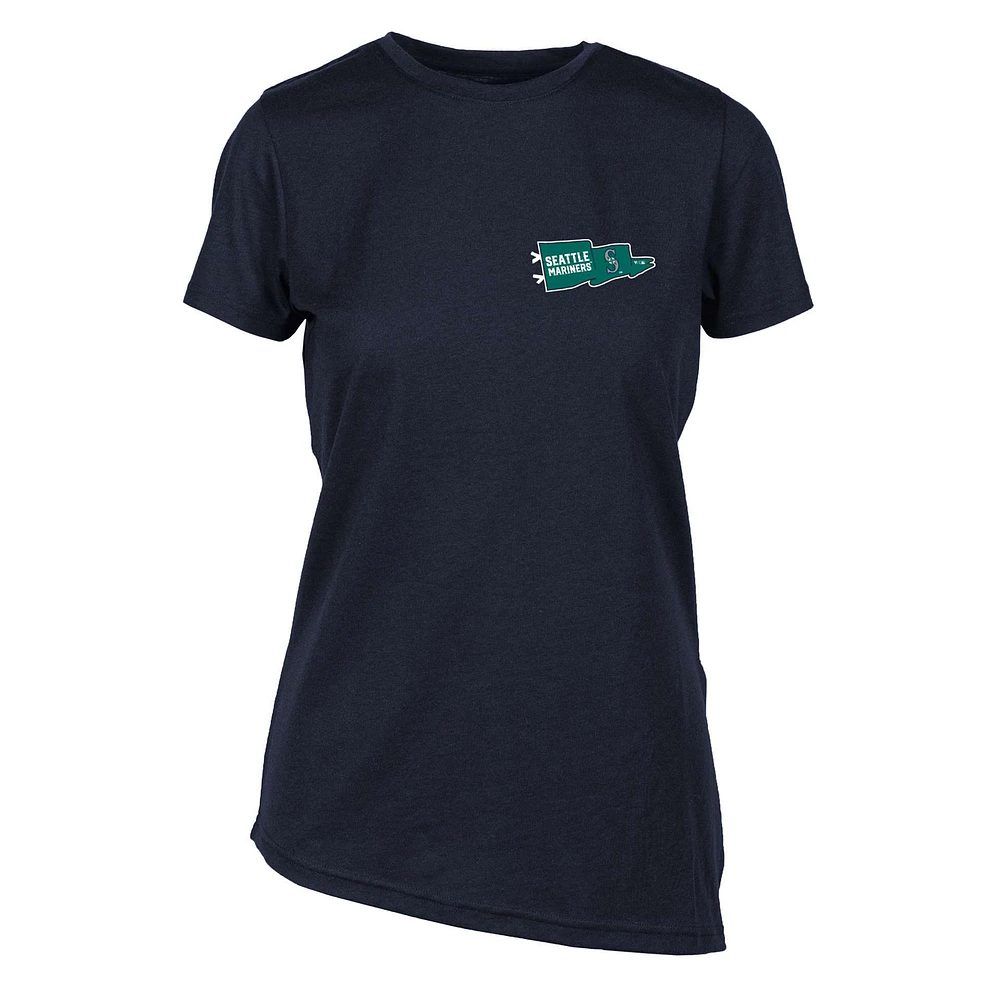 Women's Levelwear Navy Seattle Mariners Birch Rafters T-Shirt