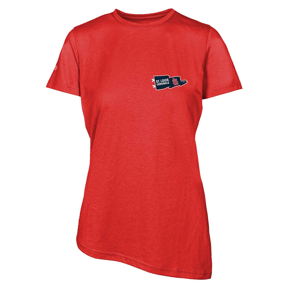 Women's Levelwear Red St. Louis Cardinals Birch Rafters T-Shirt